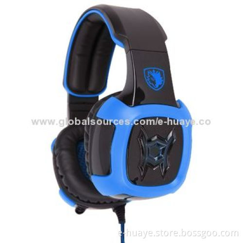 Vibrating PC Gaming Headset with 7.1 Surround Sound and Detachable Microphone with CE & RoHS Marks